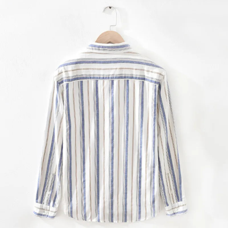 Japan Style Men Cotton Shirt