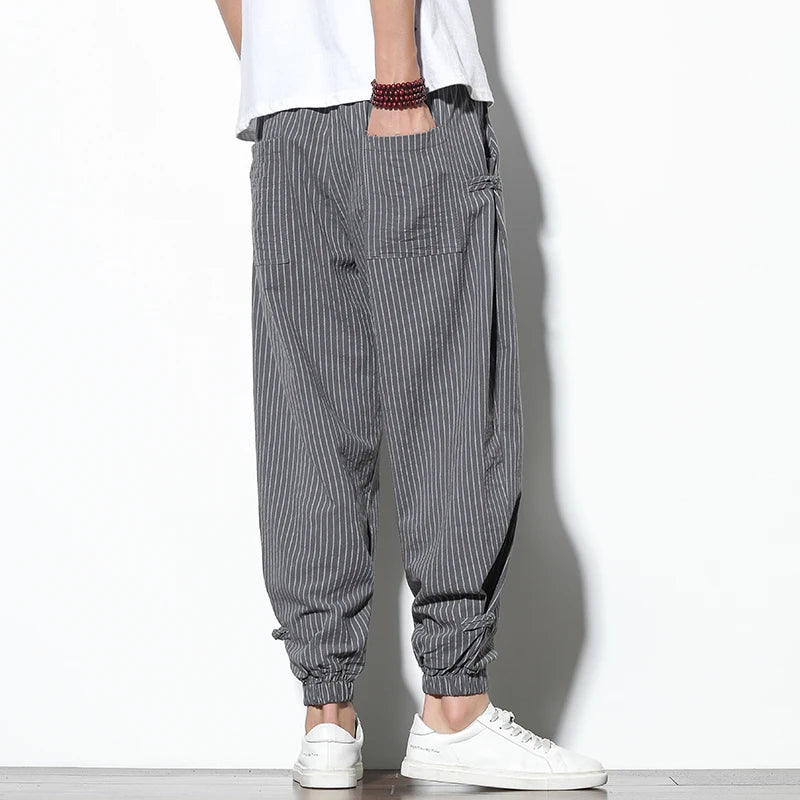 Striped harem Pants