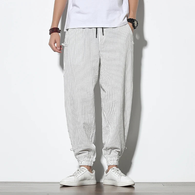 Striped harem Pants