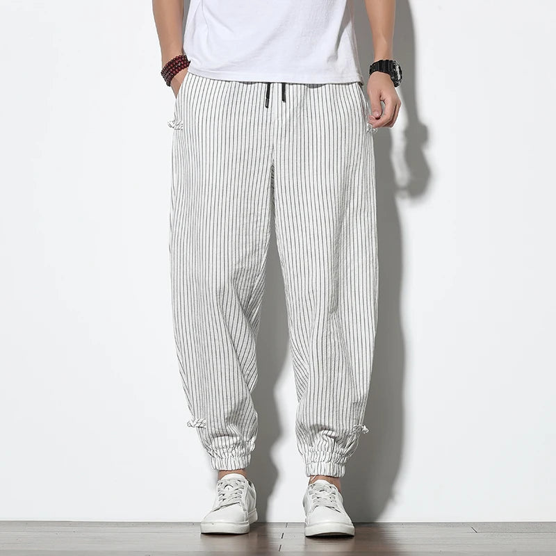 Striped harem Pants