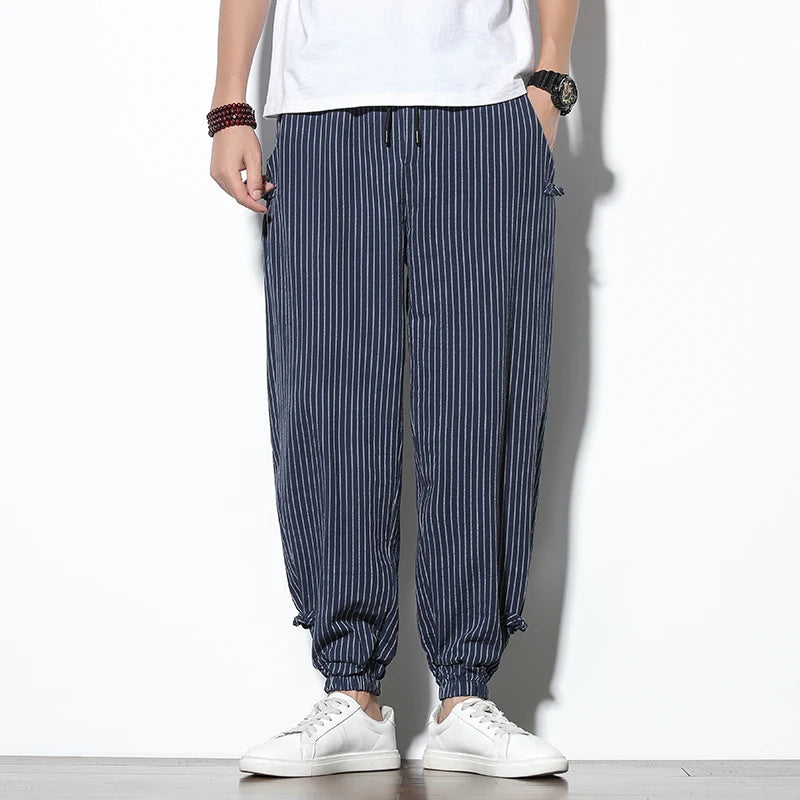 Striped harem Pants