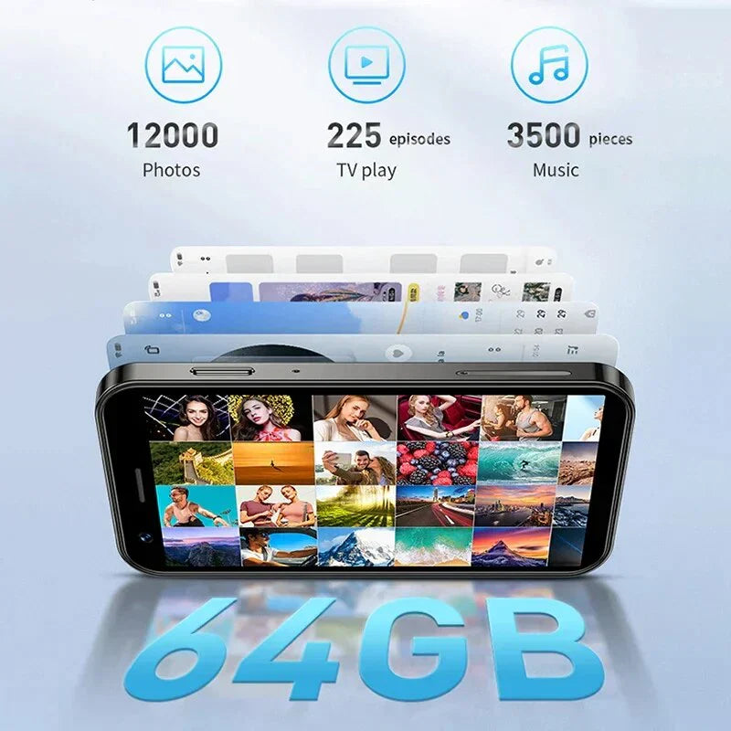 Mini iPhone Small Pocket Cellphone(64GB Storage + 3GB RAM)