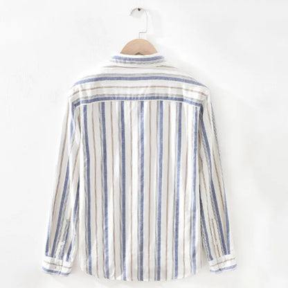Japan Style Men Cotton Shirt